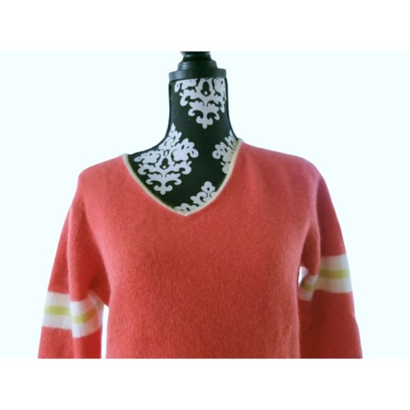 VTG PAUL HARRIS DESIGN Women's V-Neck Wool & Angora Sweater Size Large - Picture 3 of 7